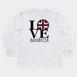 LOVE Brighton England Kids Long Sleeve T-Shirt